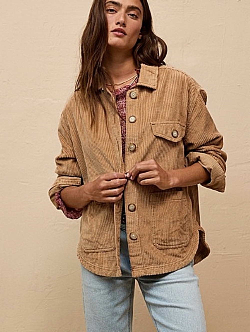 American Eagle Corduroy Shacket